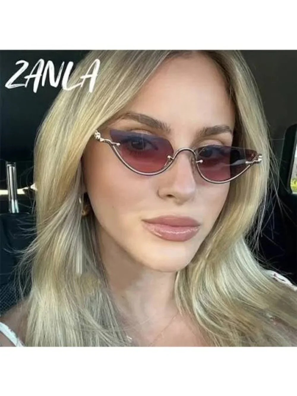 New Gucci GG1603S 003 Cat Eye Pink Gold Women Sunglasses